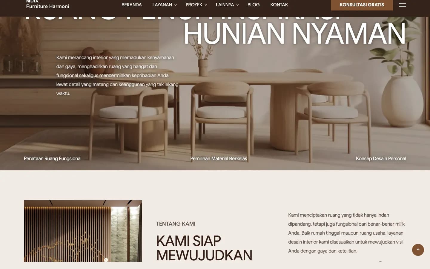 Pratinjau template MDIX Furniture Harmoni